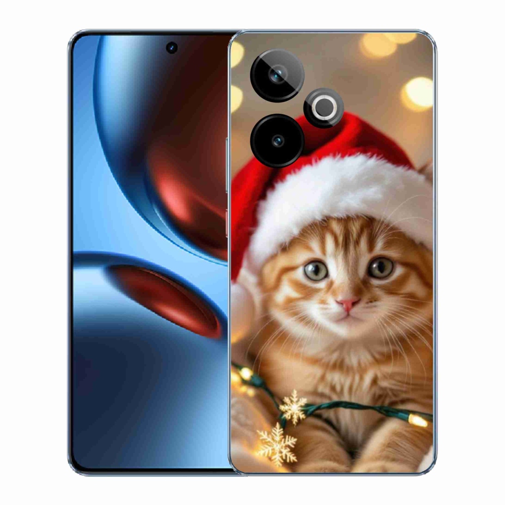 mmCase gél tok a Realme GT7 5G/GT 7T 5G-hez – karácsonyi cica