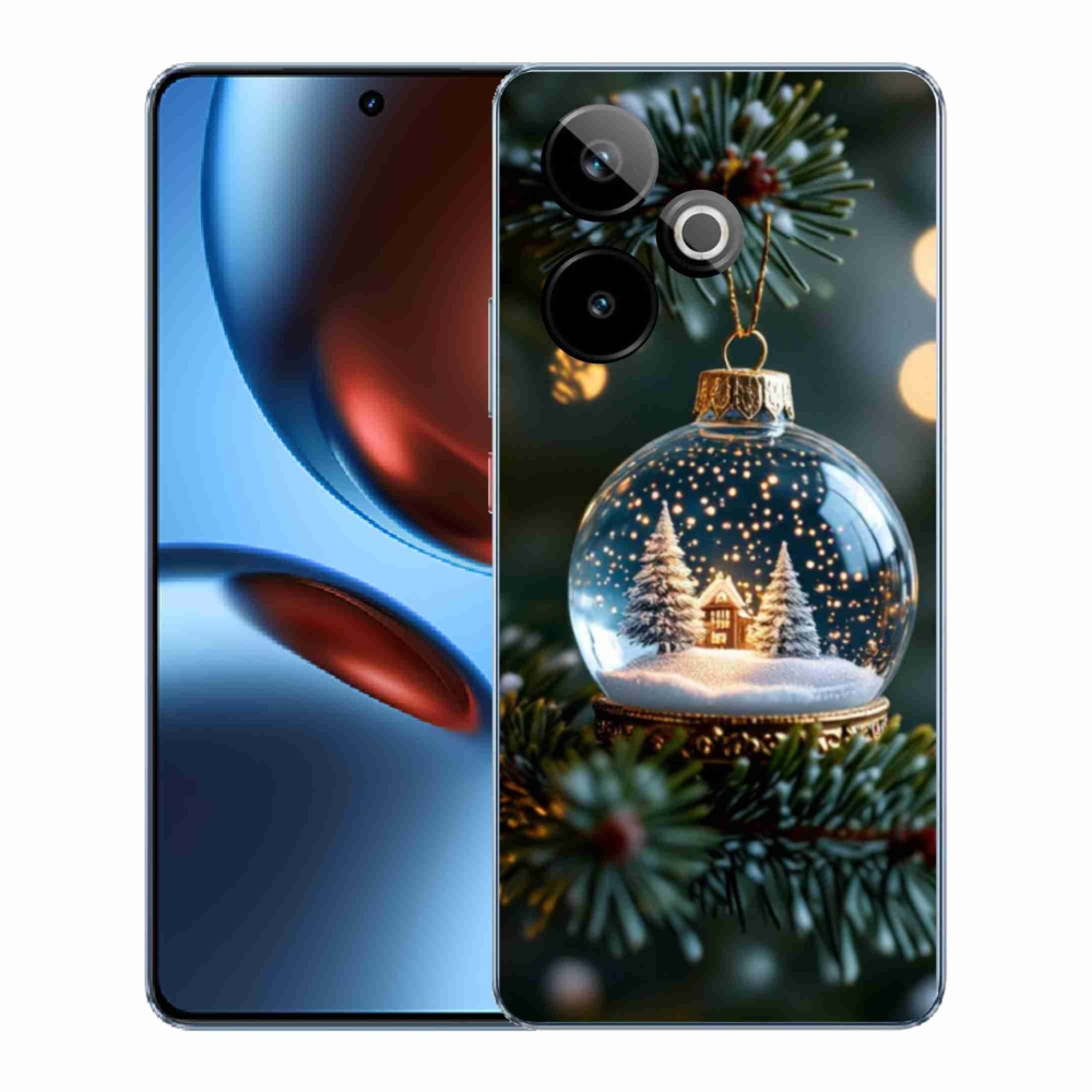 mmCase gél tok a Realme GT7 5G/GT 7T 5G készülékhez – karácsonyi gömb 2