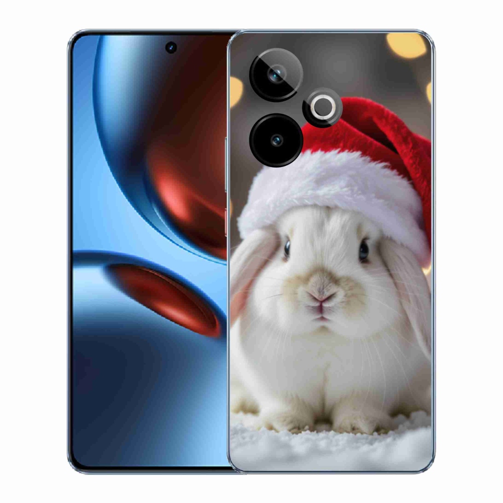 mmCase gél tok a Realme GT7 5G/GT 7T 5G készülékhez – karácsonyi nyuszi