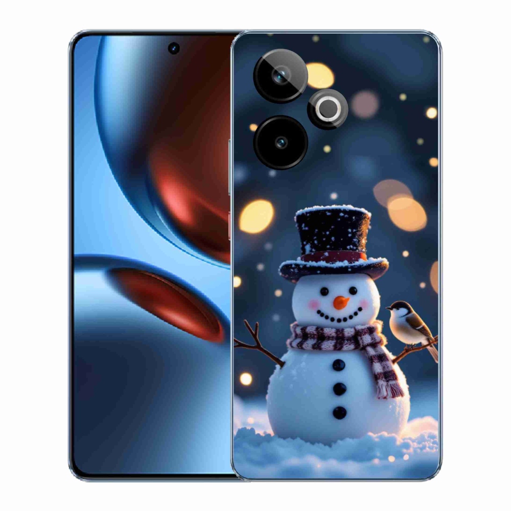 mmCase gél tok a Realme GT7 5G/GT 7T 5G készülékhez – karácsonyi hóember