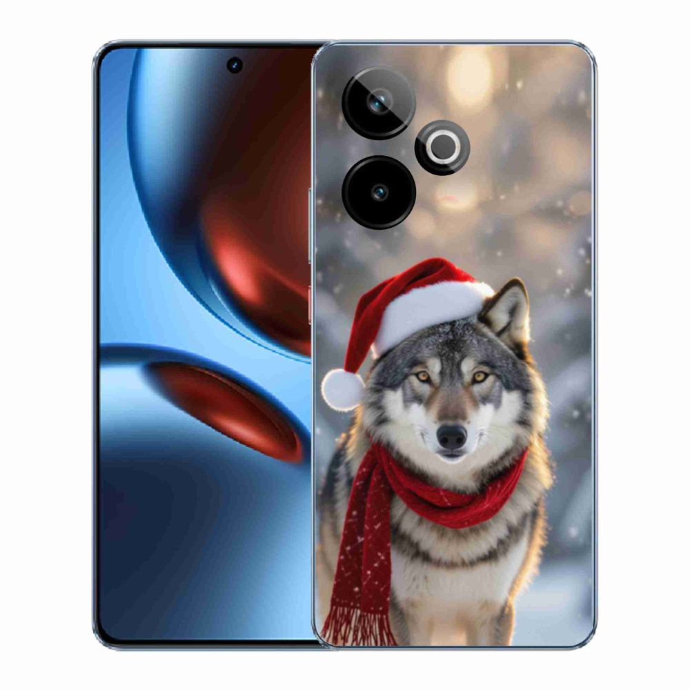 mmCase gél tok a Realme GT7 5G/GT 7T 5G készülékhez – karácsonyi farkas