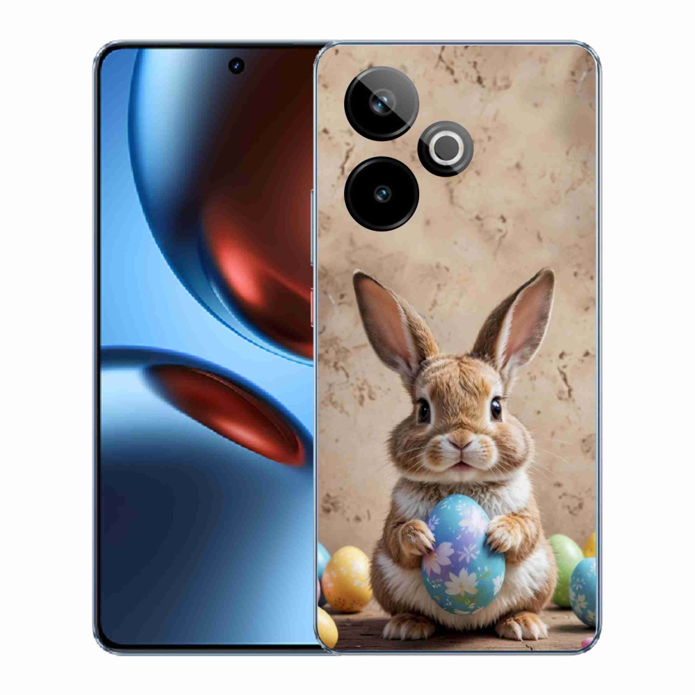 mmCase gél tok a Realme GT7 5G/GT 7T 5G készülékhez – húsvéti nyuszi