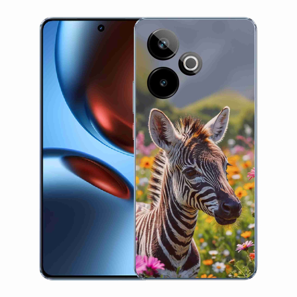mmCase gél tok a Realme GT7 5G/GT 7T 5G-hez – zebra a réten
