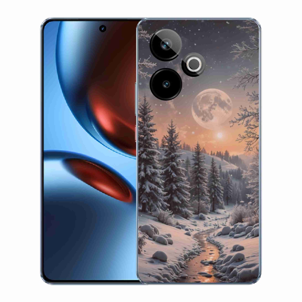 mmCase gél tok a Realme GT7 5G/GT 7T 5G készülékhez – téli táj 2