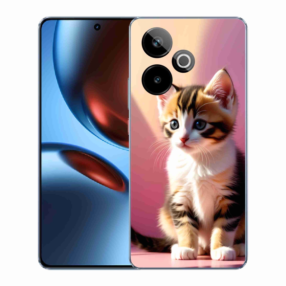 mmCase gél tok a Realme GT7 5G/GT 7T 5G készülékekhez – kíváncsi cica 2