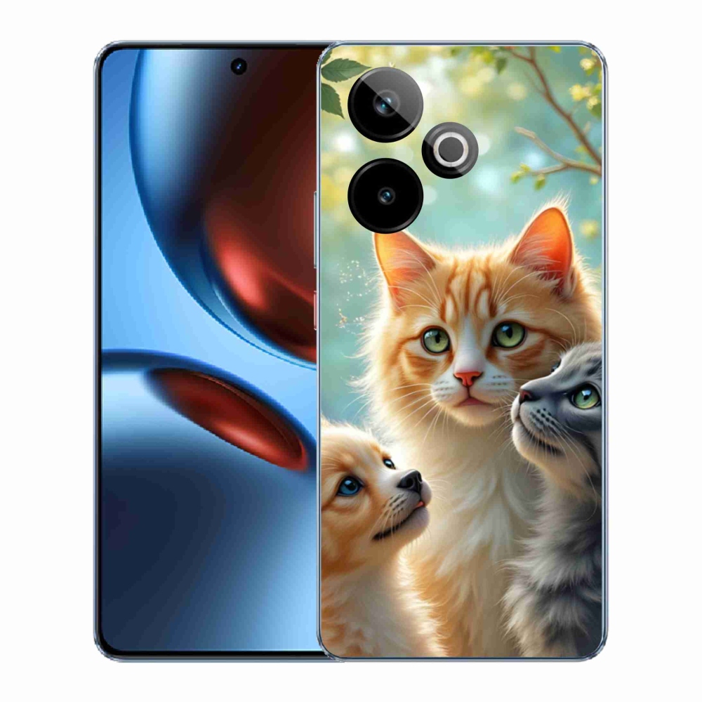 mmCase gél tok a Realme GT7 5G/GT 7T 5G készülékekhez – Állati barátság 2