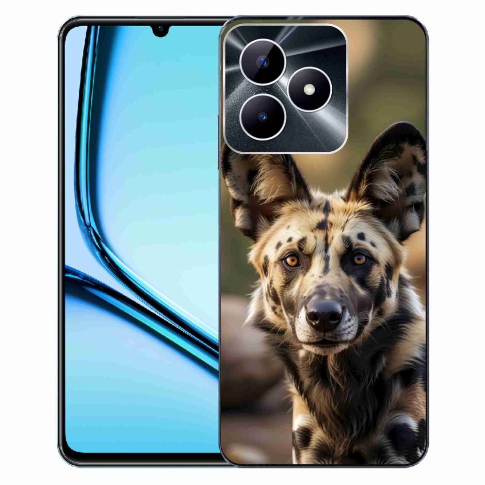 mmCase gélhuzat a Realme Note 50-hez – afrikai vadkutya