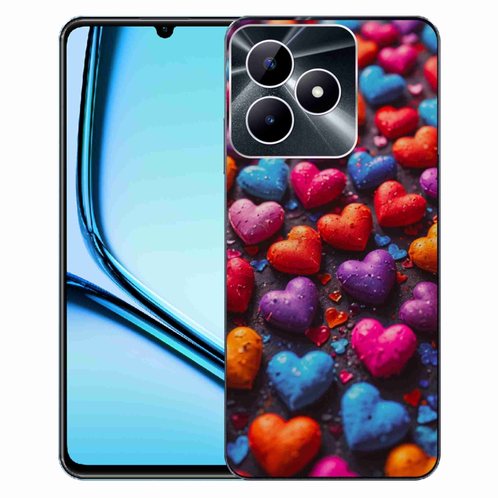 mmCase géltok a Realme Note 50-hez – színes szívek