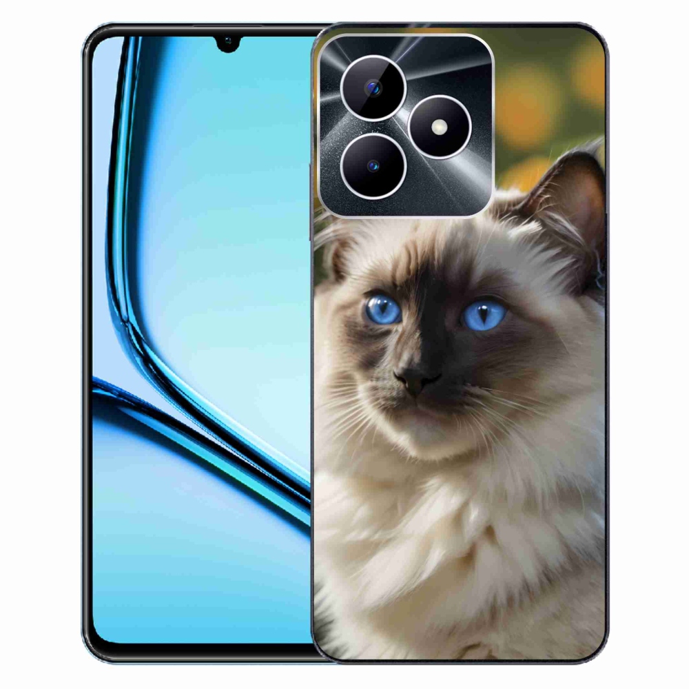 mmCase géltok a Realme Note 50-hez – fehér ragdoll