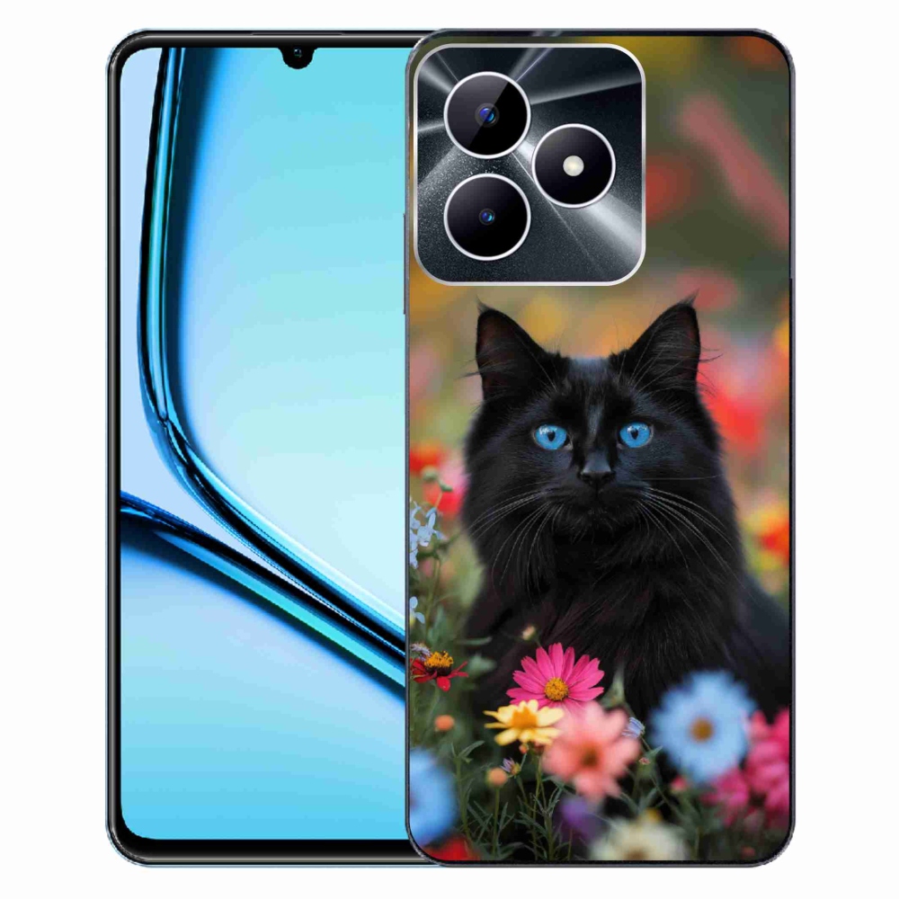 mmCase gél tok a Realme Note 50-hez – fekete cica 4