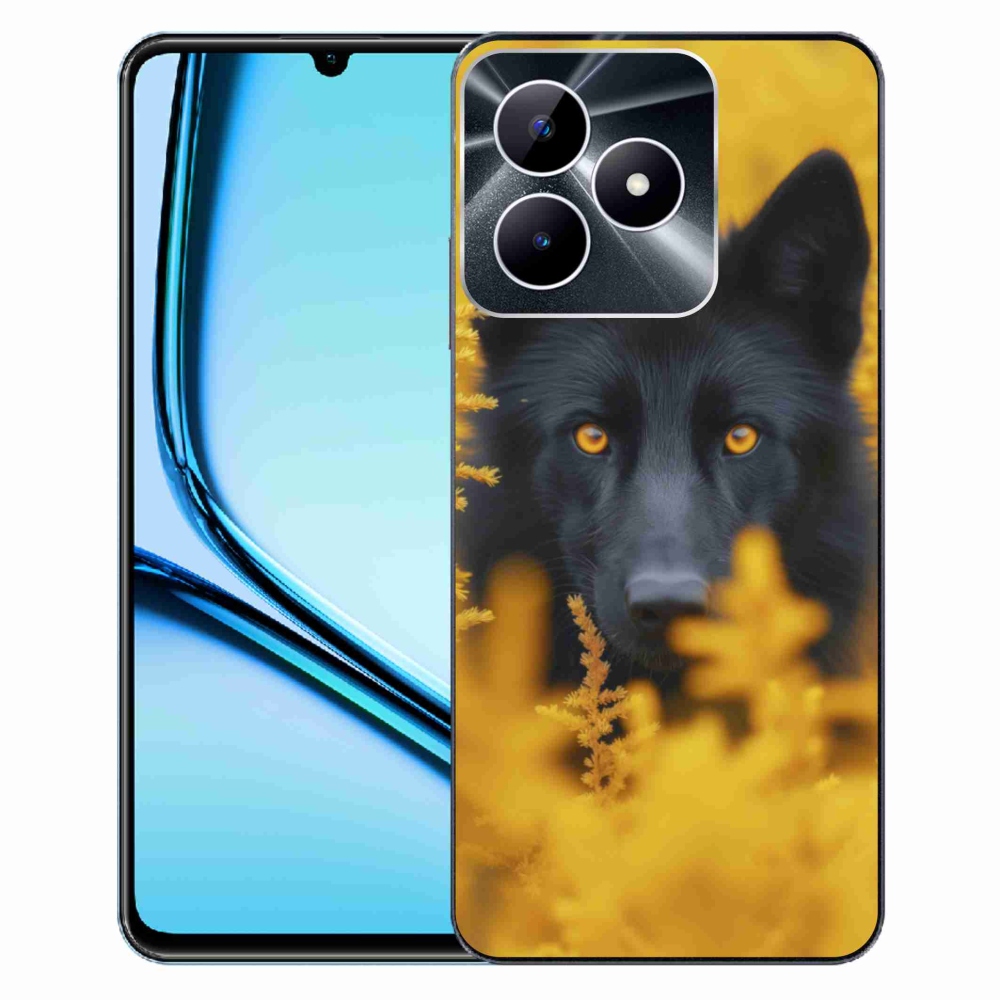 mmCase géltok a Realme Note 50-hez – fekete farkas 2