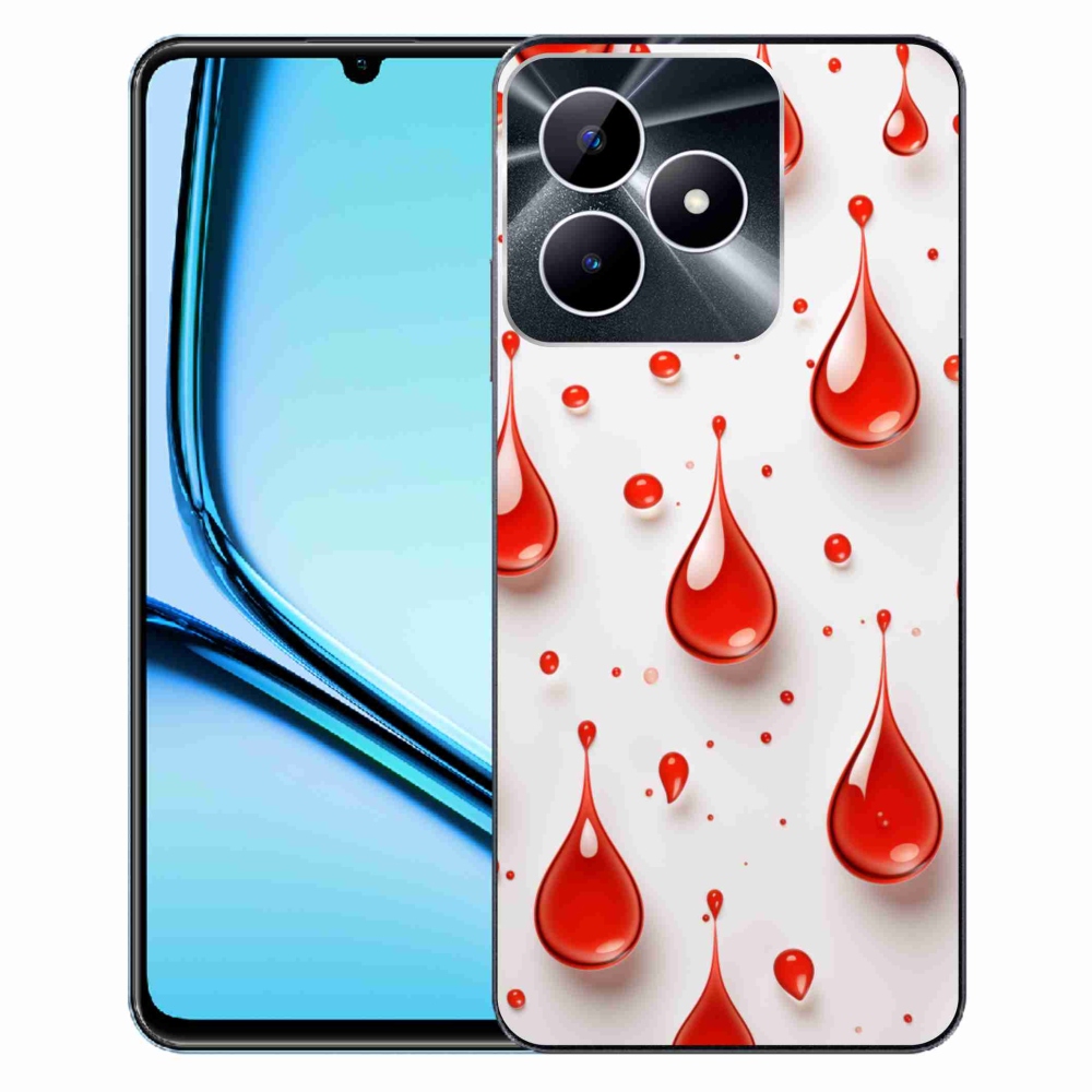 mmCase gél tok a Realme Note 50-hez – piros cseppek