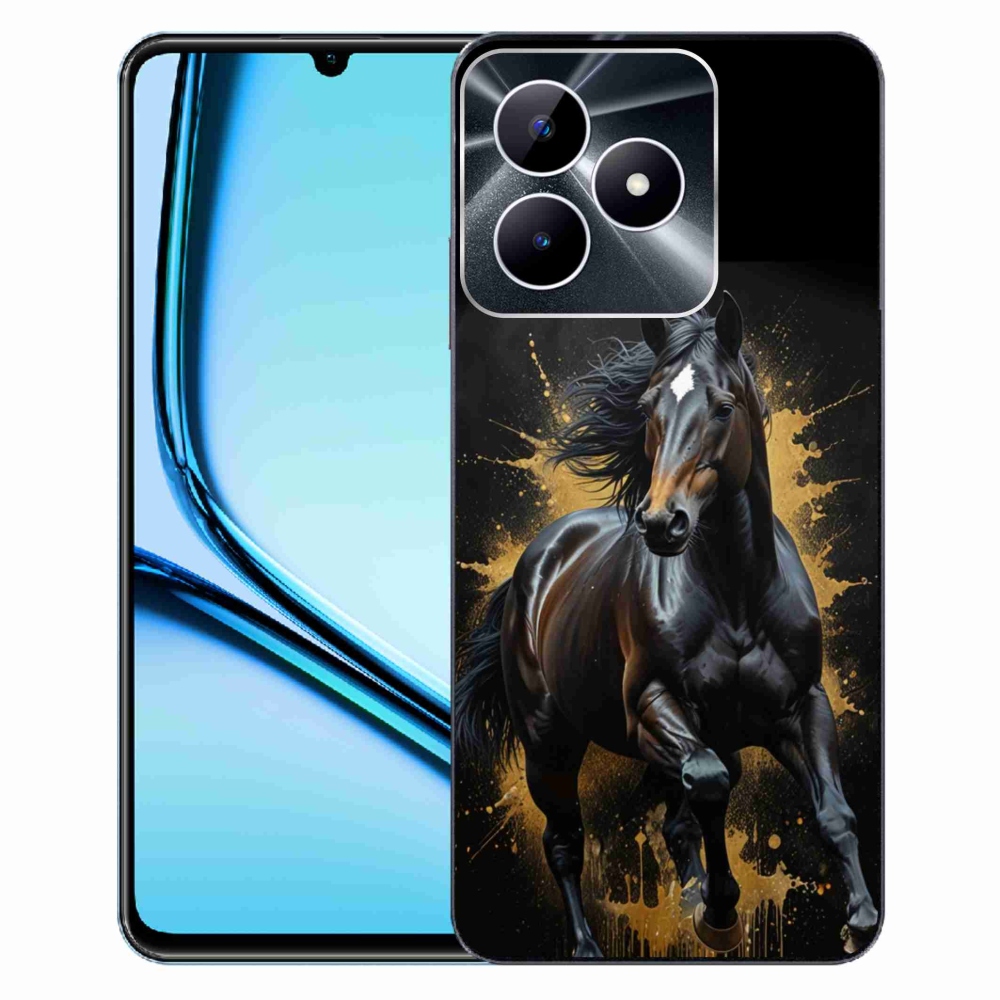 mmCase géltok a Realme Note 50-hez – elegáns fekete csikó