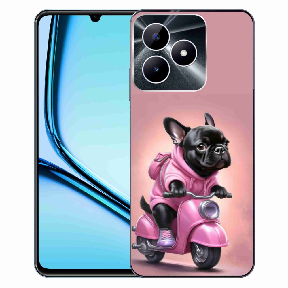 mmCase géltok a Realme Note 50-hez – francia buldog robogón