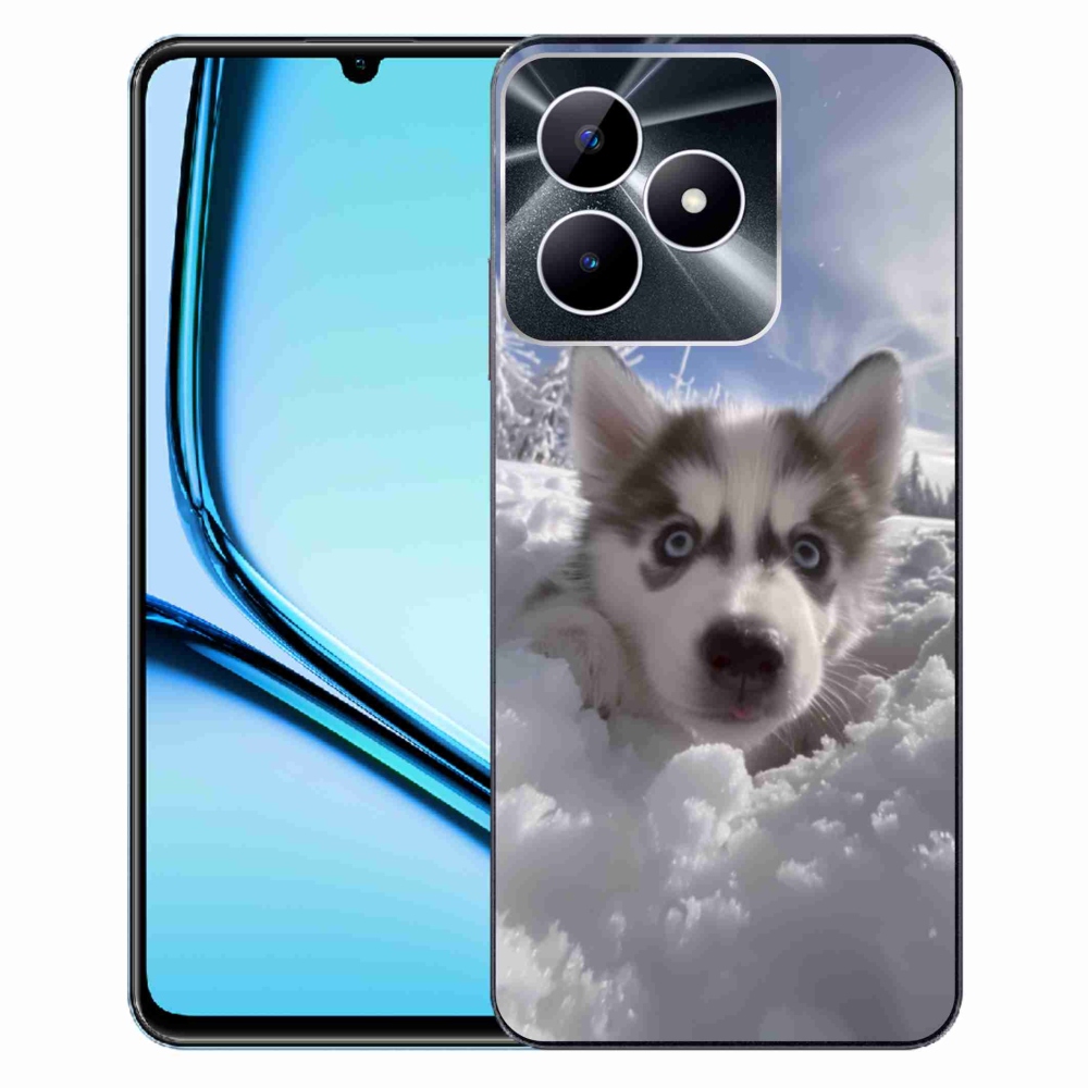 mmCase géltok a Realme Note 50-hez – husky a hóban