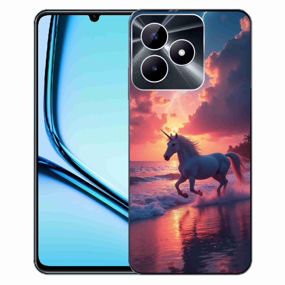 mmCase gél tok a Realme Note 50-hez – egyszarvú a tengerparton