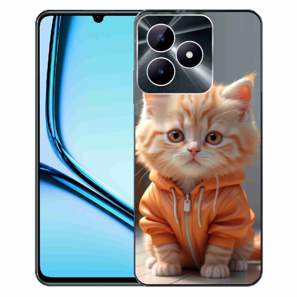 mmCase gél tok a Realme Note 50-hez – pulóveres cica