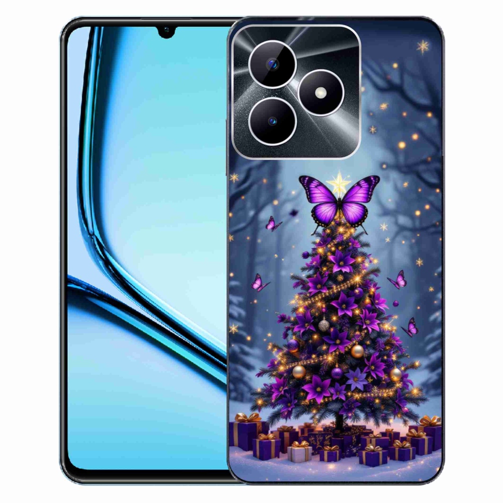 mmCase gél tok a Realme Note 50-hez – pillangós karácsonyfa
