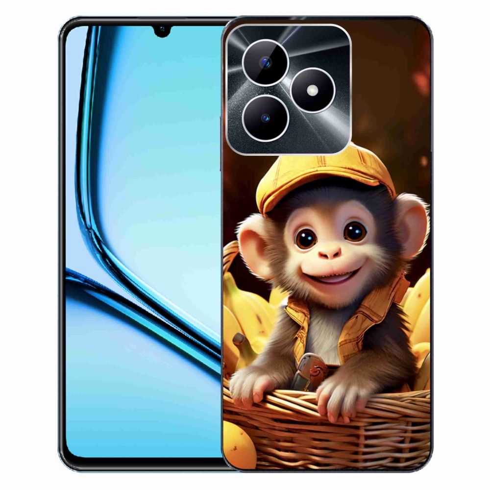 mmCase gél tok a Realme Note 50-hez – majom a kosárban