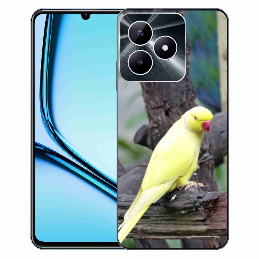 mmCase géltok a Realme Note 50-hez – sárga alexandri papagáj