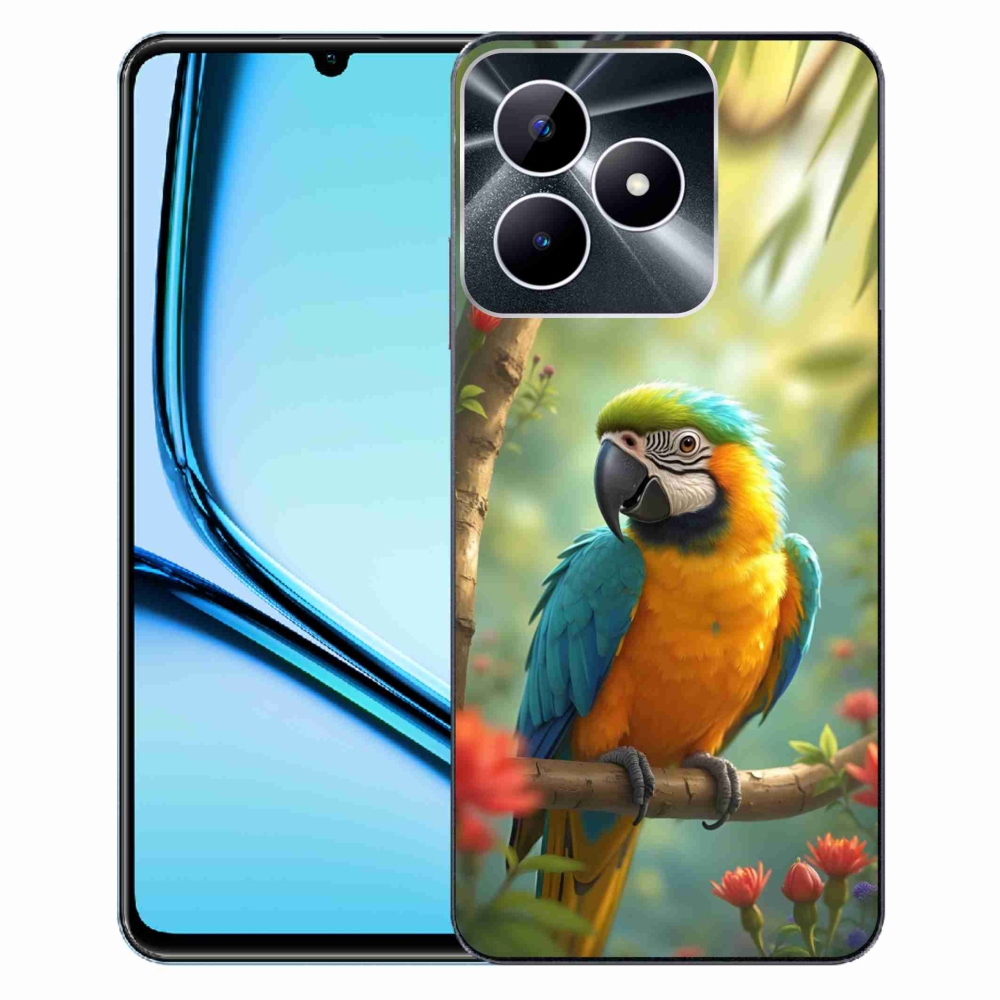 mmCase géltok a Realme Note 50-hez – kék-sárga ara papagáj