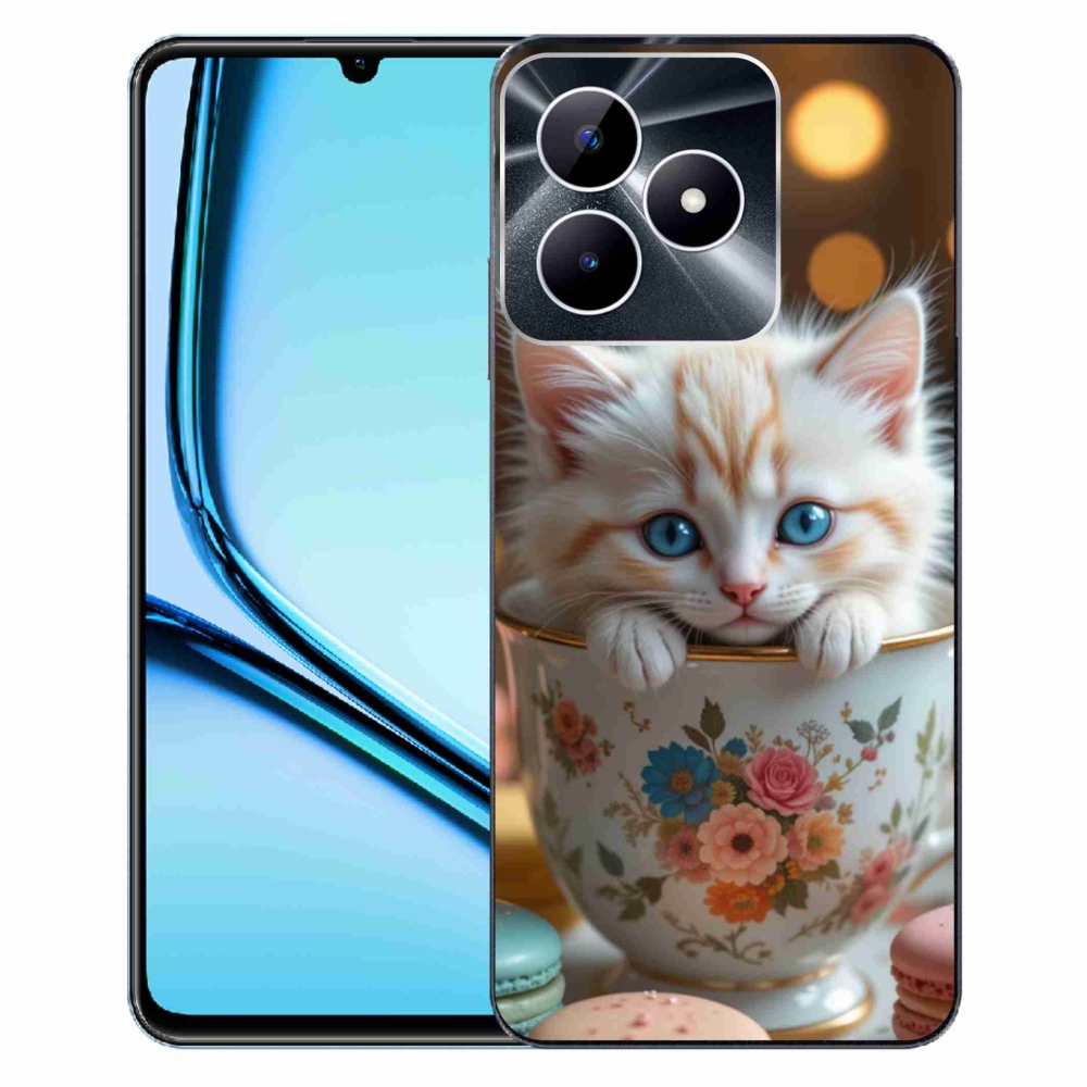 mmCase gél tok a Realme Note 50-hez – aranyos cica 6