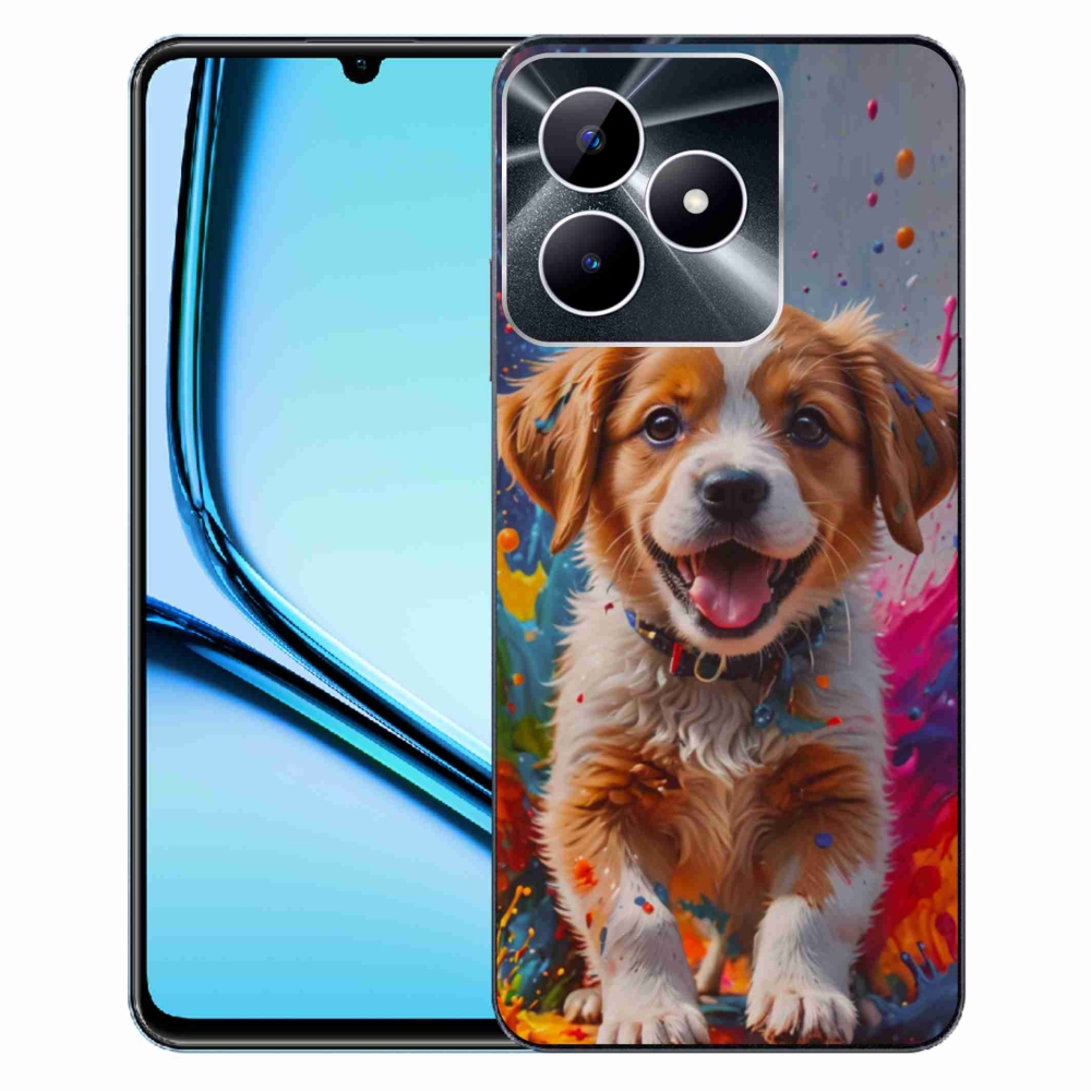 mmCase gél tok a Realme Note 50-hez – aranyos kiskutya 3