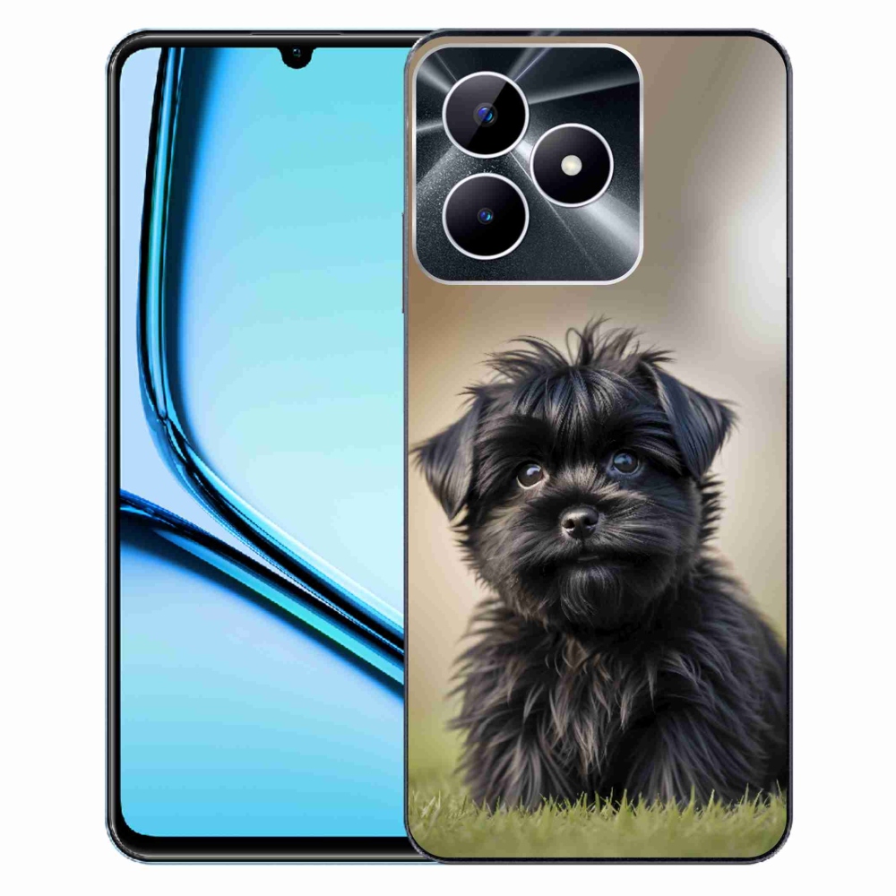 mmCase géltok a Realme Note 50-hez – aranyos fekete kutyus