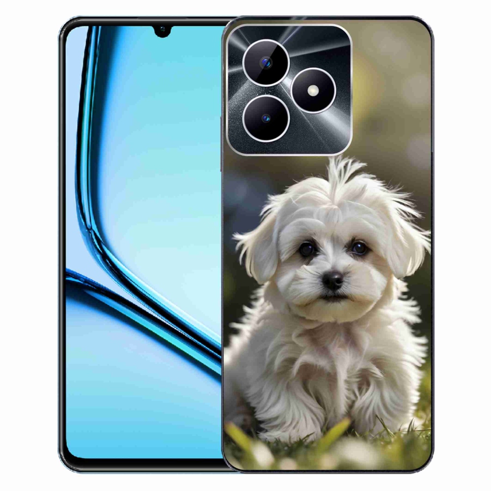 mmCase gél tok a Realme Note 50-hez – aranyos máltai kutyus