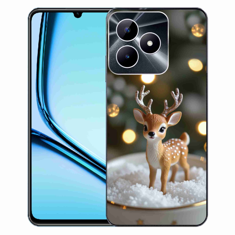 mmCase gél tok a Realme Note 50-hez – aranyos karácsonyi rénszarvas