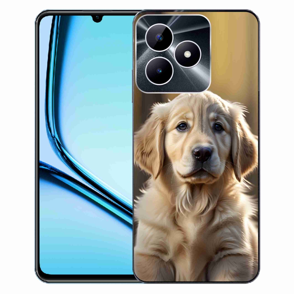 mmCase gél tok a Realme Note 50-hez – aranyos arany retriever