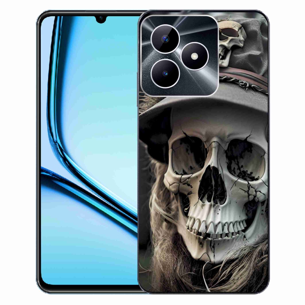 mmCase géltok a Realme Note 50-hez – sötét koponya