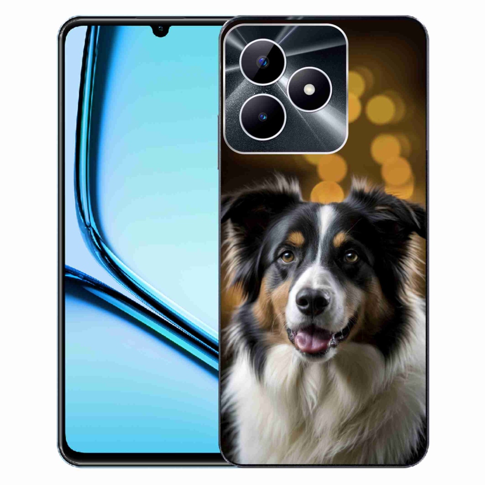 mmCase gél tok a Realme Note 50-hez – mosolygós ausztrál juhászkutya