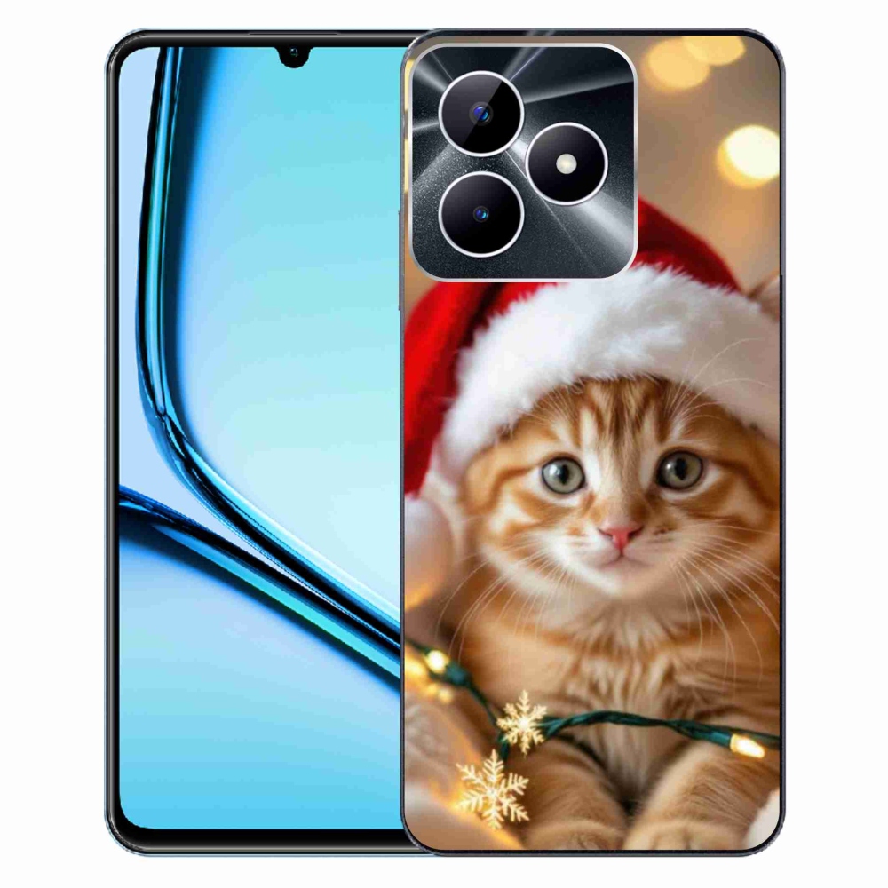 mmCase gél tok a Realme Note 50-hez – karácsonyi cica