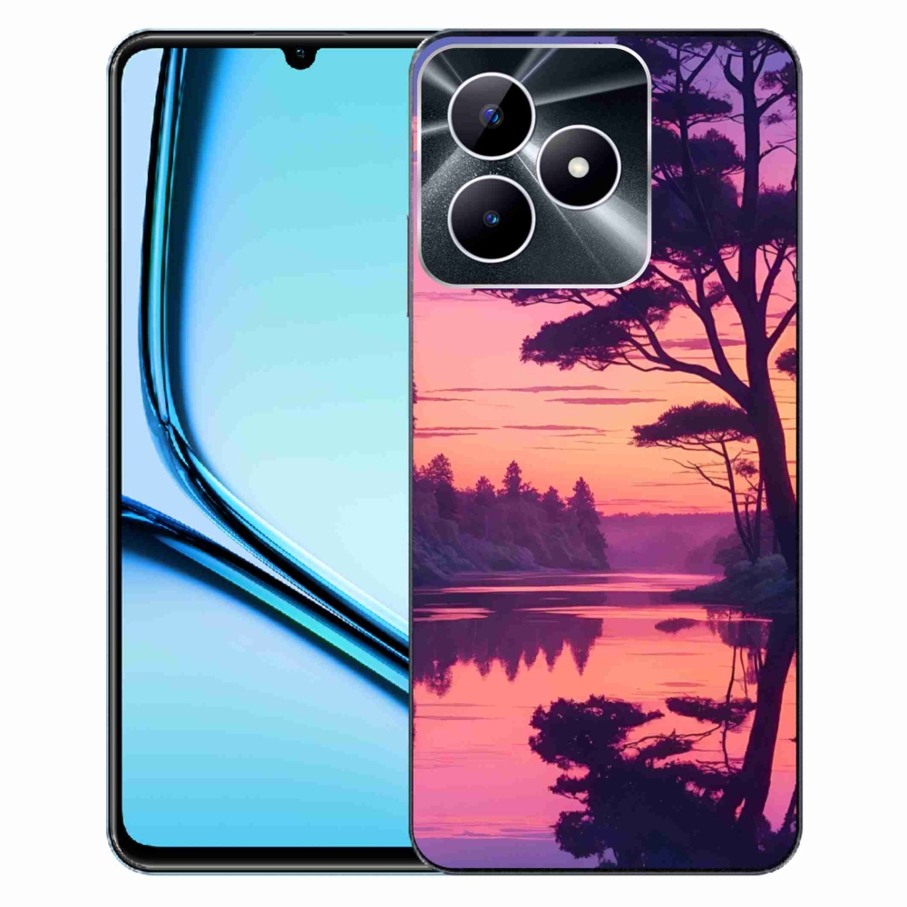 mmCase géltok a Realme Note 50-hez – naplemente a tó felett