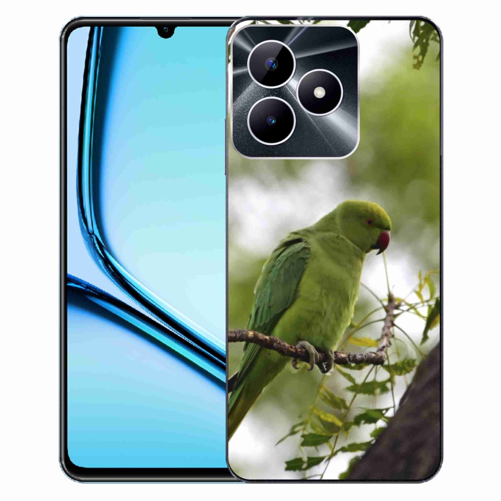 mmCase gélhuzat a Realme Note 50-hez – zöld papagáj