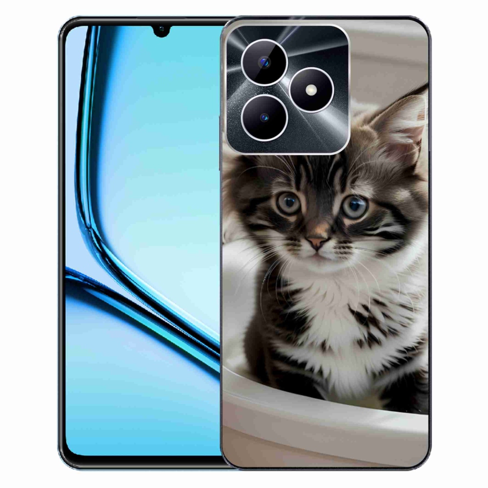 mmCase gél tok a Realme Note 50-hez – kíváncsi cica