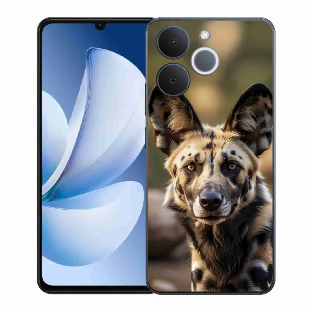 Gél borítás mmCase a Realme Note 70T-hez - Afrikai vadkutya