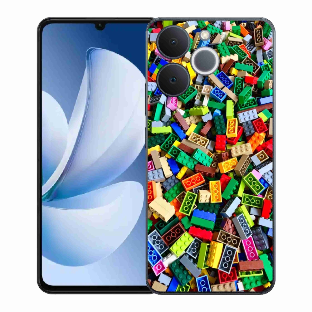Zselés borítás mmCase a Realme Note 70T készülékhez - színes építőelemek