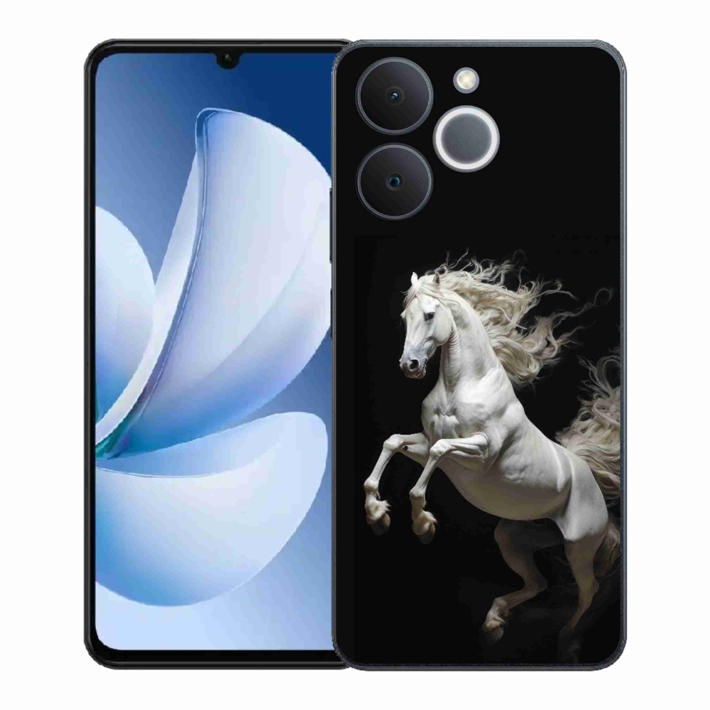 Zselés borítás mmCase a Realme Note 70T-hez - fehér ló 4