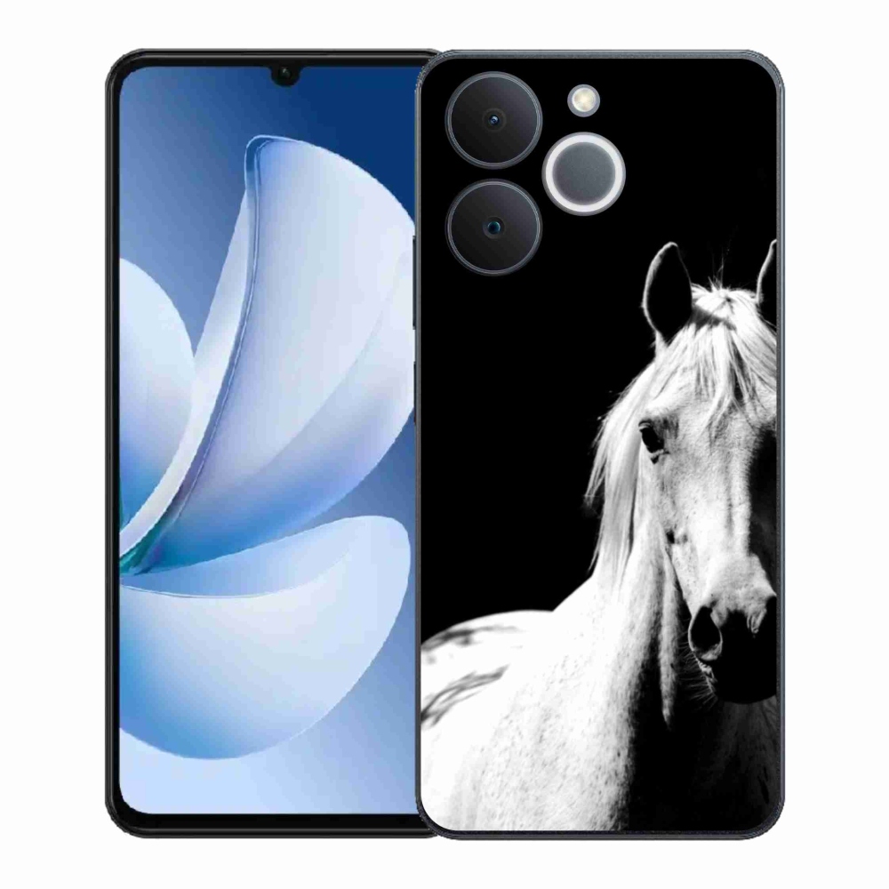 Zselés borítás mmCase a Realme Note 70T-hez - fehér ló 5