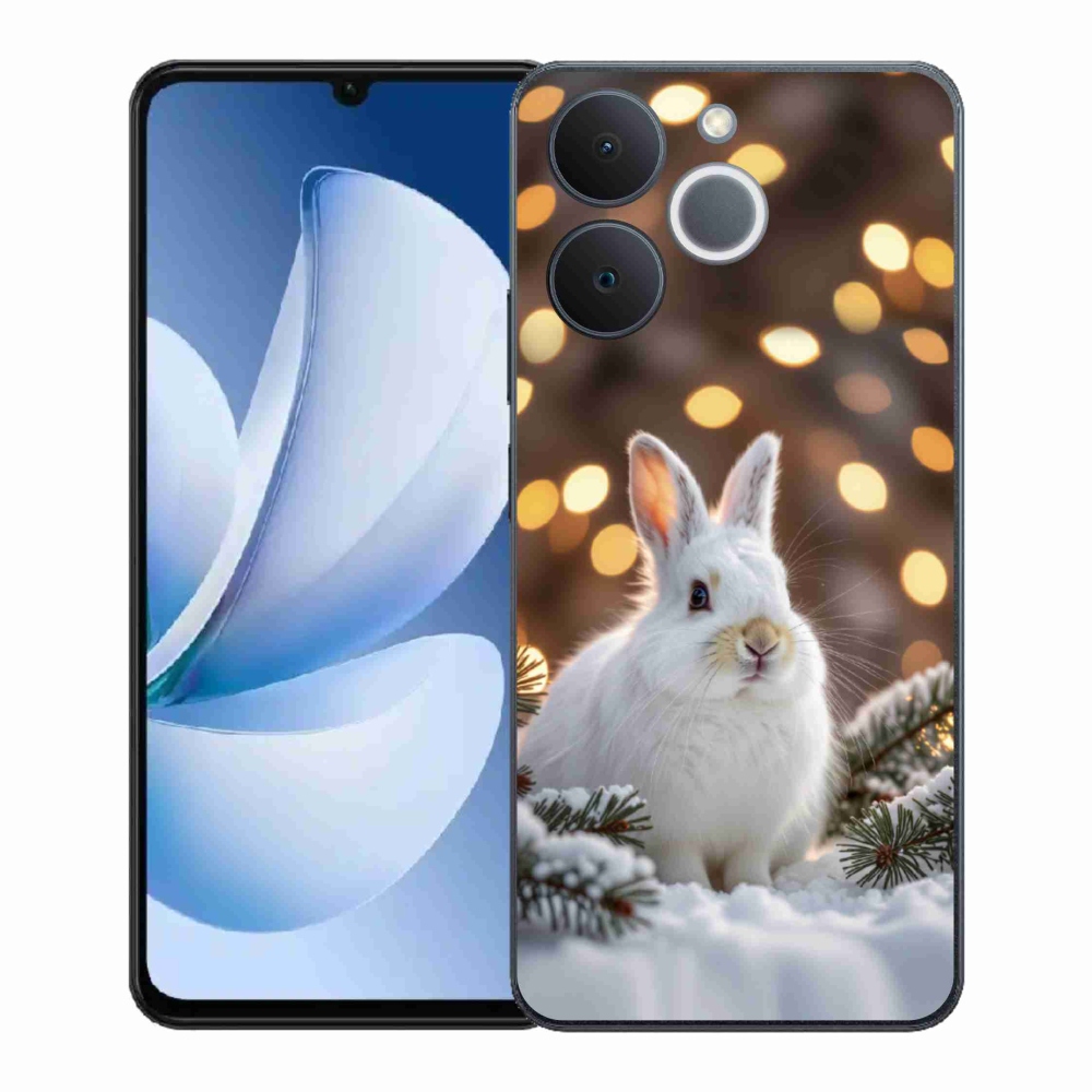 Zselés borítás mmCase a Realme Note 70T készülékhez - fehér nyúl