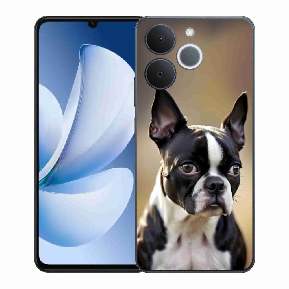 Zselés borítás mmCase a Realme Note 70T készülékhez - Boston Terrier