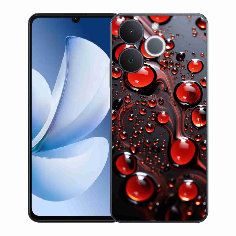 Zselés tok mmCase a Realme Note 70T készülékhez - piros csepp 2