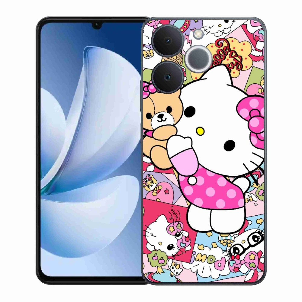 Gél borítás mmCase a Realme Note 70T-hez - aranyos cica