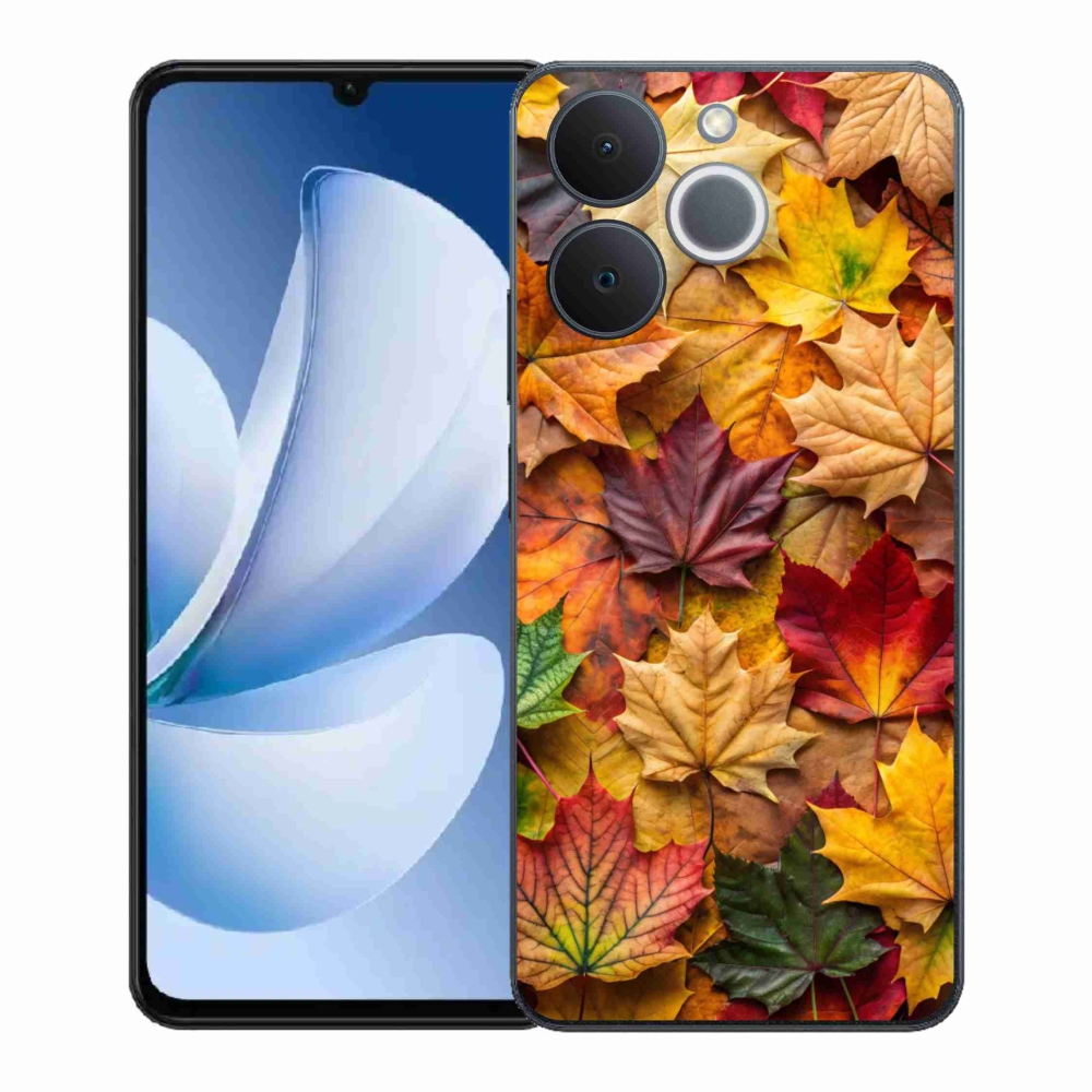 Zselés borítás mmCase a Realme Note 70T-hez - juharlevelek 2