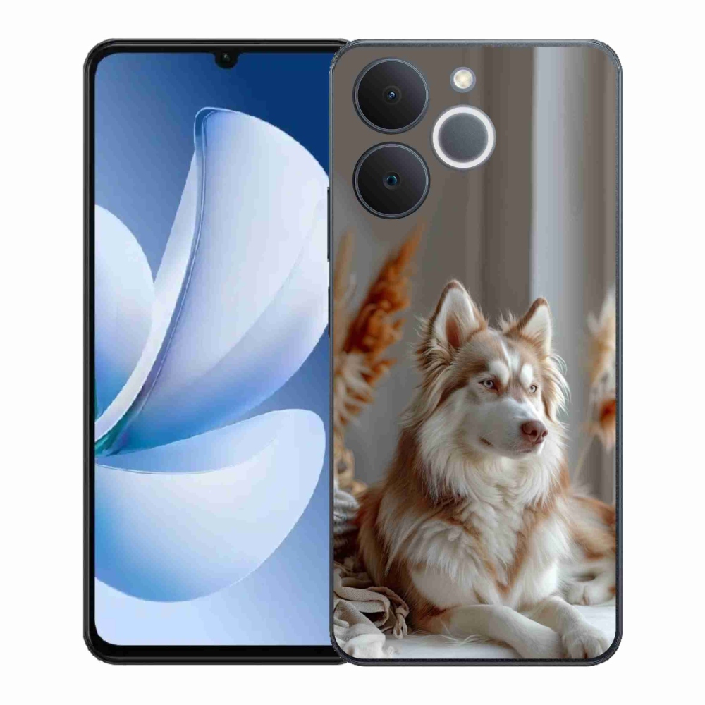 Gél borítás mmCase a Realme Note 70T-hez - csendes szibériai husky