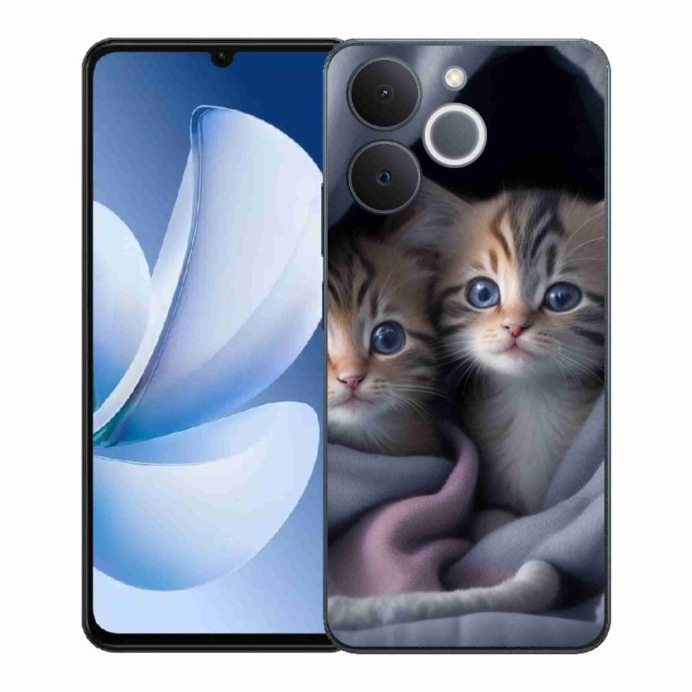 Zselés borítás mmCase a Realme Note 70T készülékhez - cat duo 2