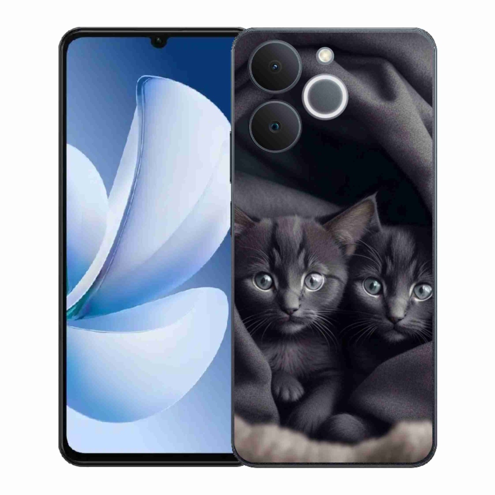Zselés borítás mmCase a Realme Note 70T készülékhez - cat duo