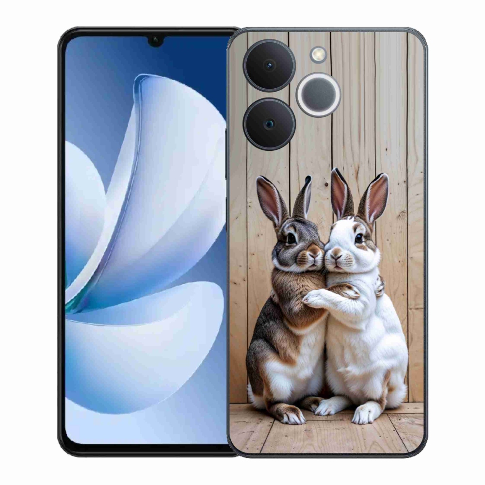 Zselés borítás mmCase a Realme Note 70T készülékhez - nyúl pár